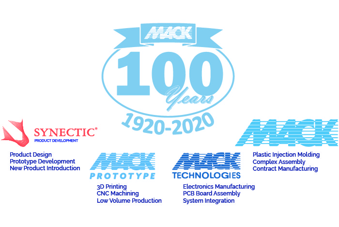 Mack group logo pic showing hierarchy of 3d printing services.