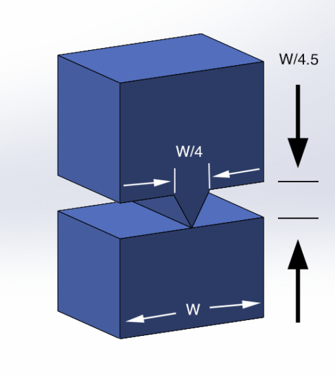 60 degree butt joint