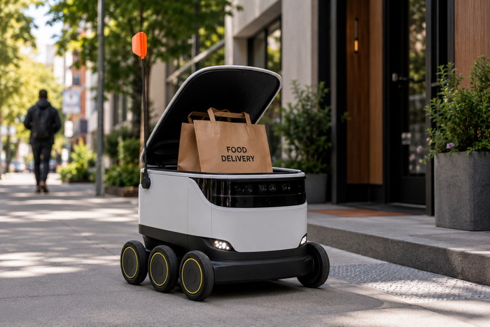 Food delivery robotics